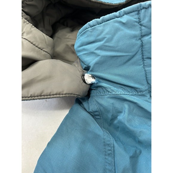 Vintage Columbia Hooded Trench Coat Insulated Thinsulate Size Large‎ Teal Winter - Picture 8 of 14